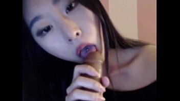 Cute Korean Girl Giving Blowjob Tease