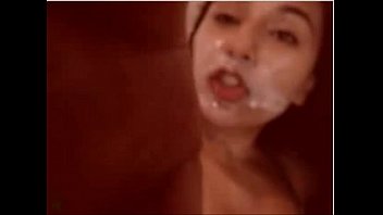 girls squirt for the  first time in her face own