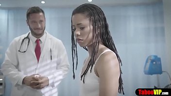 Perv doctor performs humiliating tests on ebony athlete