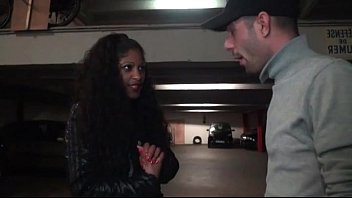 Amateur French back slut hard sodomized in public parking