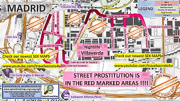 Madrid, Spain, Sex Map, Street Prostitution Map, Massage Parlours, Brothels, Whores, Escort, Callgirls, Bordell, Freelancer, Streetworker, Prostitutes