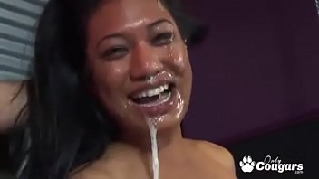 Lyla Lei To Give A Sloppy Blowjob & Gets A Huge Messy Facial