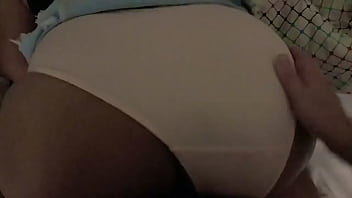 Amateur 18 year old Filipina fucked from behind with panties to the side