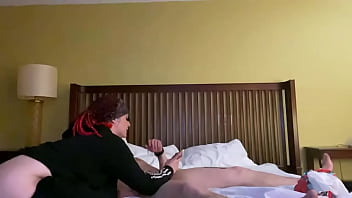 I take the tattoo covered, red Stripper taken back to the hotel after the club closed.  Big ass twerking, big tits, getting face fucked as she smiles for more!