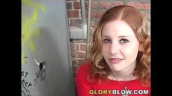 Redhead Cherry Poppens Plays With BBC - Gloryhole