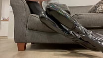 Fetish Latex and PVC shiny boots and rubbing sounds